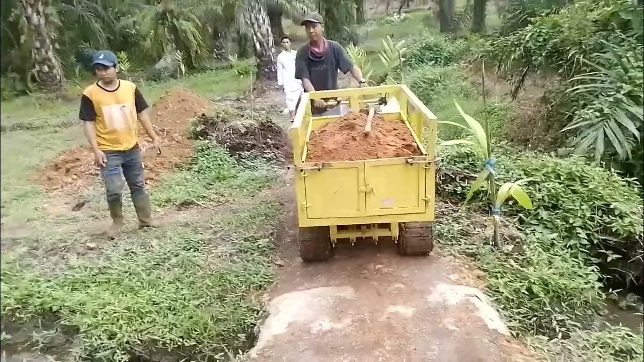 alat angkut motor rakitan kelapa sawit ide kreatif