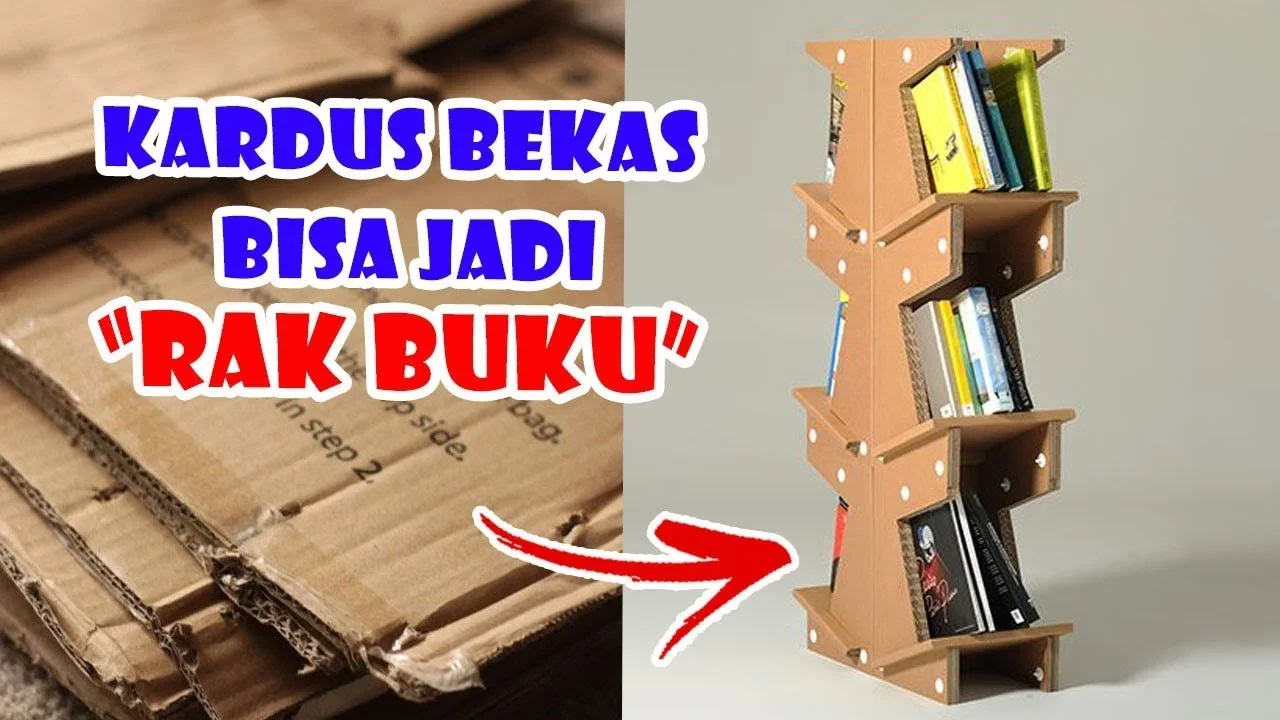 ide kreatif bikin rak buku
