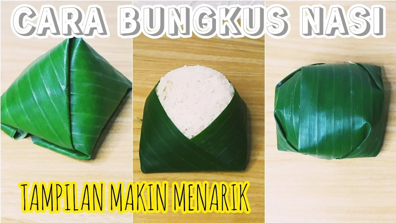 ide kreatif bungkus nasi daun pisang