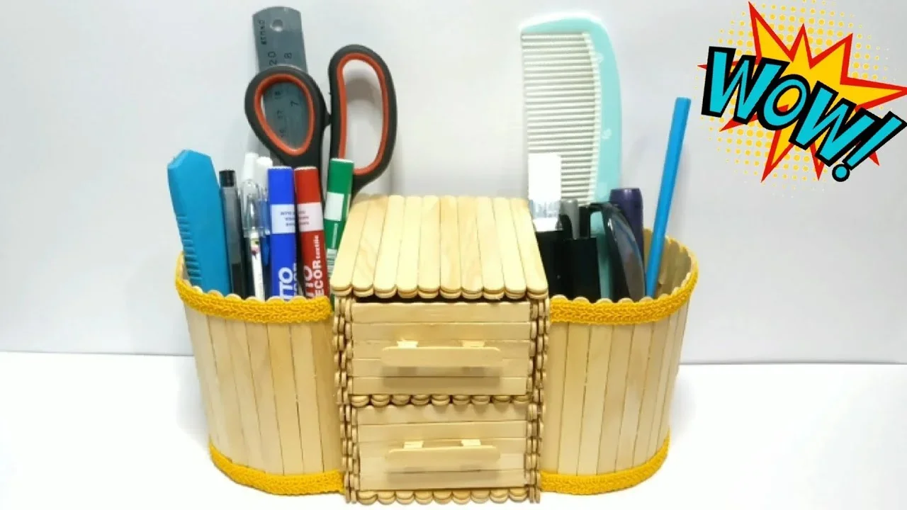 ide kreatif cara membuat ayunan dari stik es krim