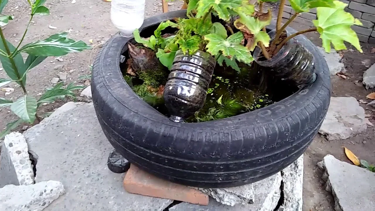 ide kreatif dari ban bekas