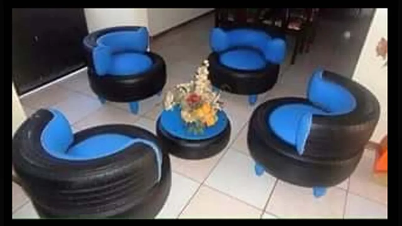 ide kreatif dari ban mobil bekas