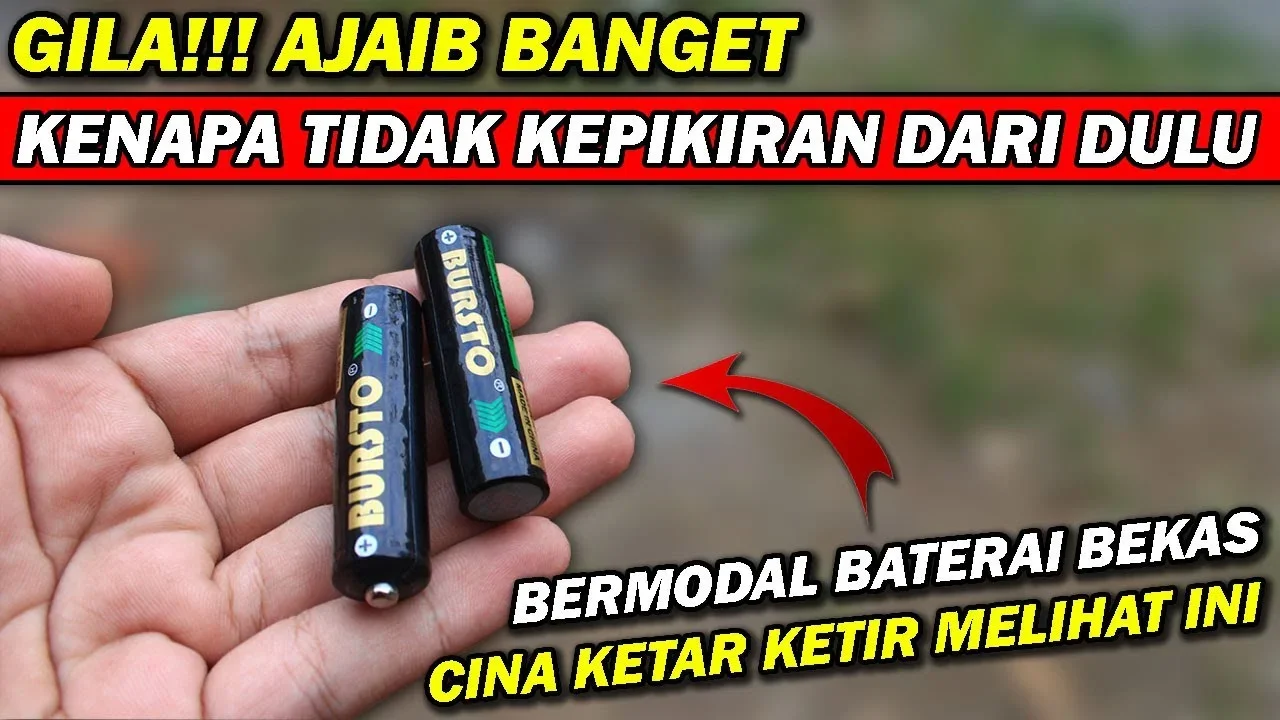 ide kreatif dari baterai bekas