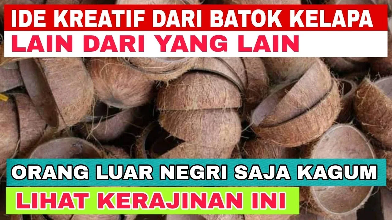 ide kreatif dari batok kelapa