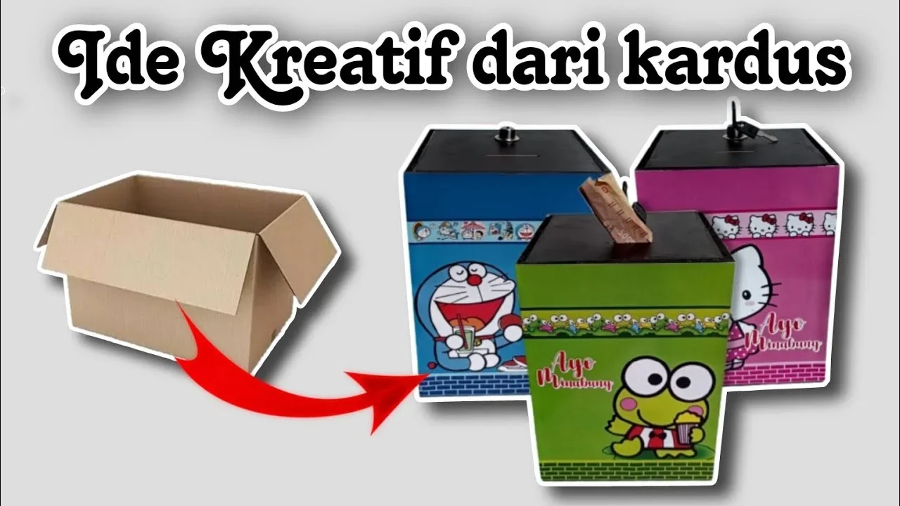 ide kreatif dekorasi kamar dari kardus
