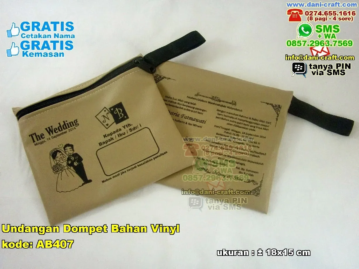 ide kreatif dompet undangan