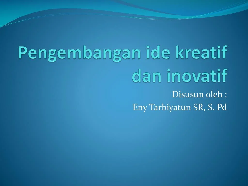 ide kreatif environment