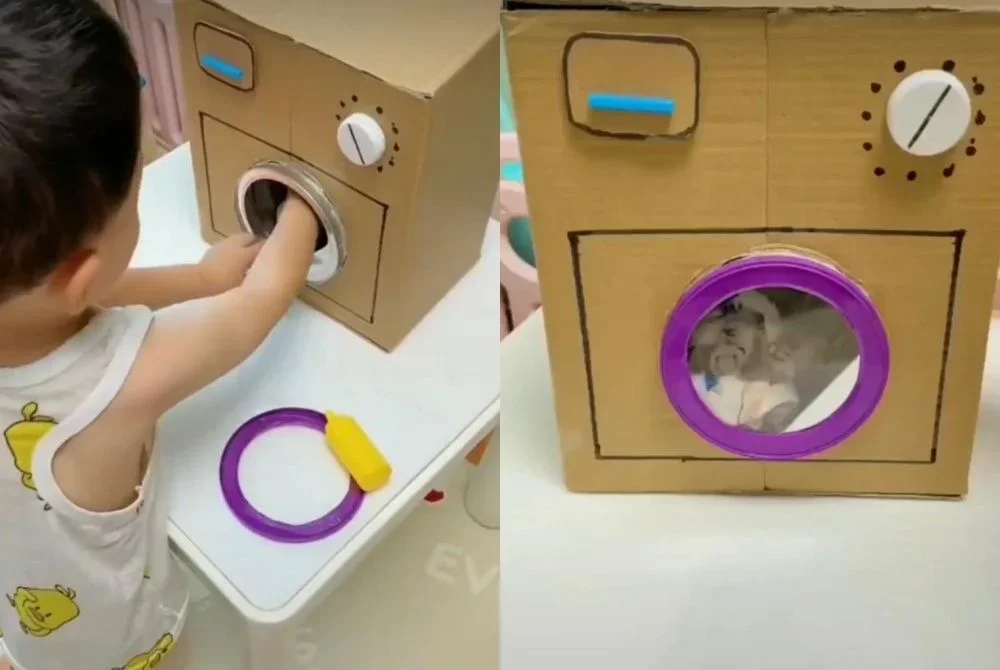 ide kreatif foto dari kardus