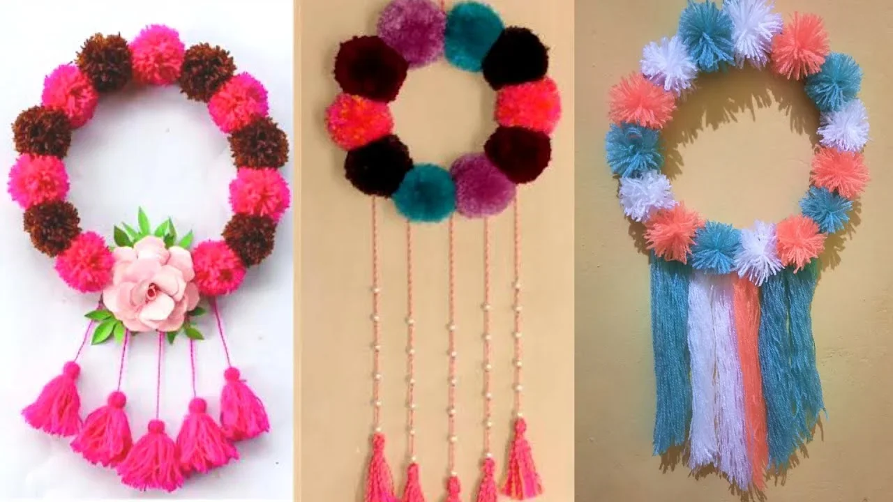 ide kreatif hiasan kamar dari benang wol