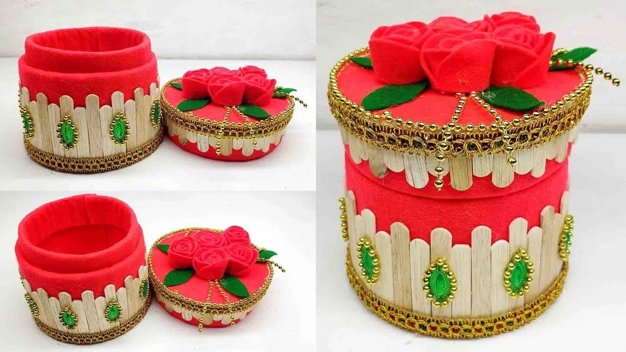 ide kreatif kreasi tempat permen dari kain flanel