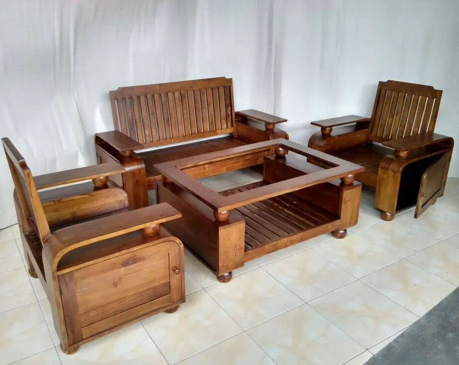 ide kreatif kursi dan meja kayu