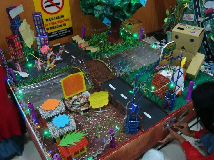 ide kreatif mading 3d tema pengijauan
