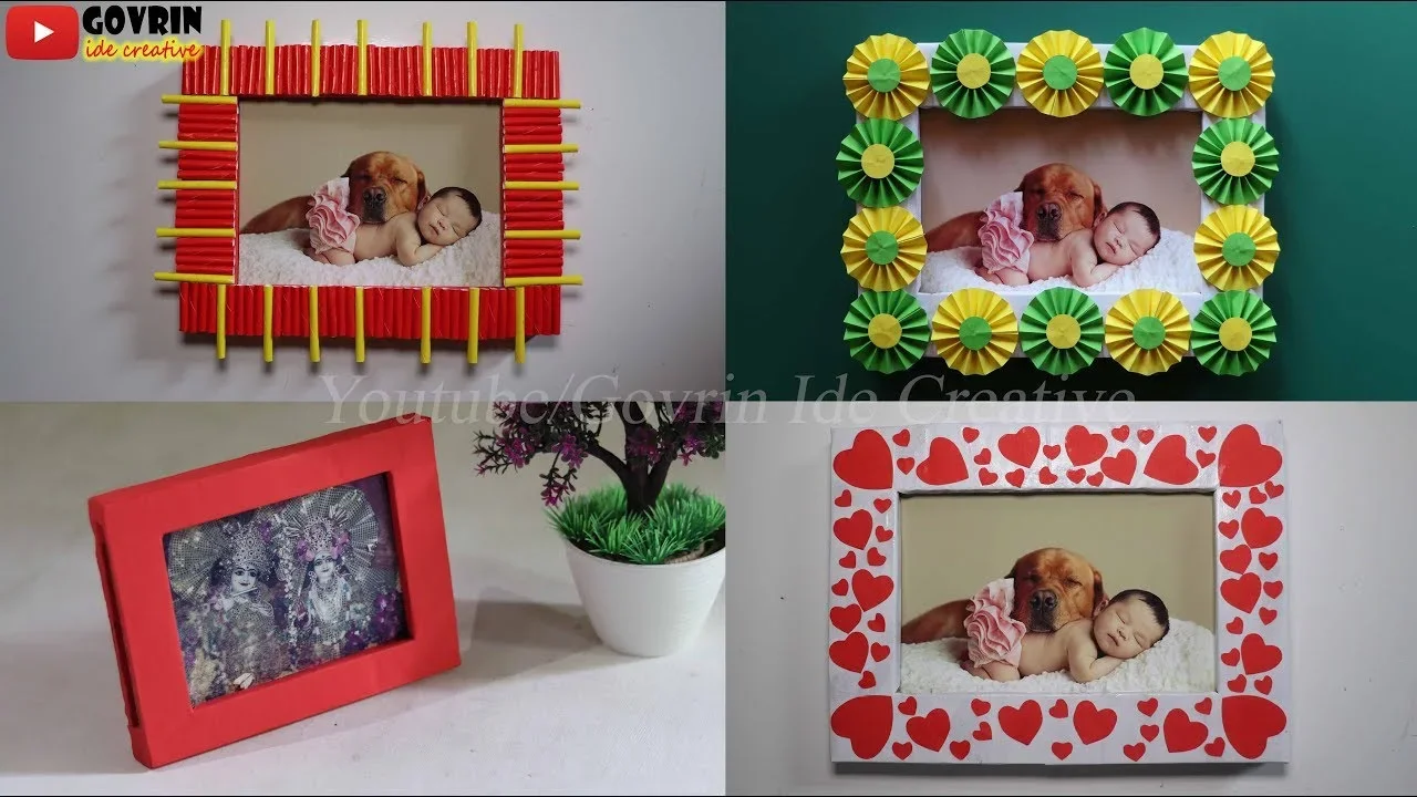 ide kreatif membuat bingkai foto dari barang bekas