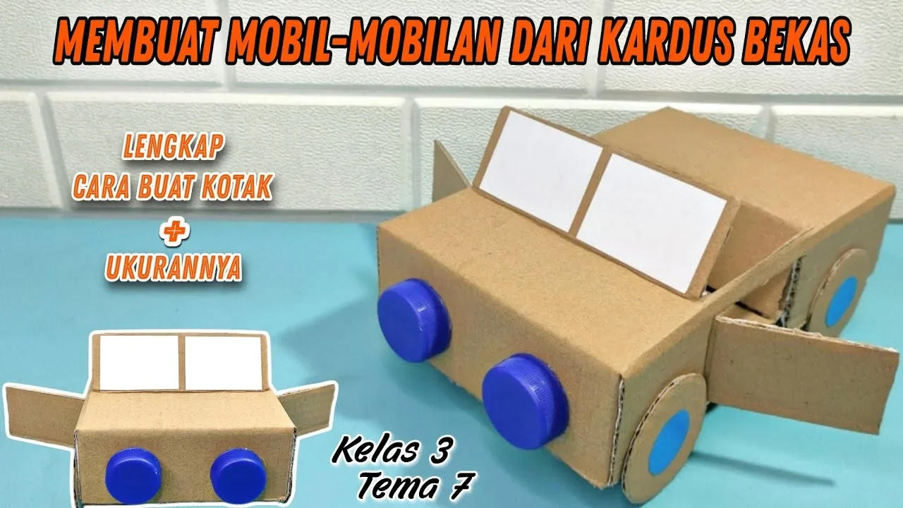 ide kreatif membuat mobil ambulance dari kardus