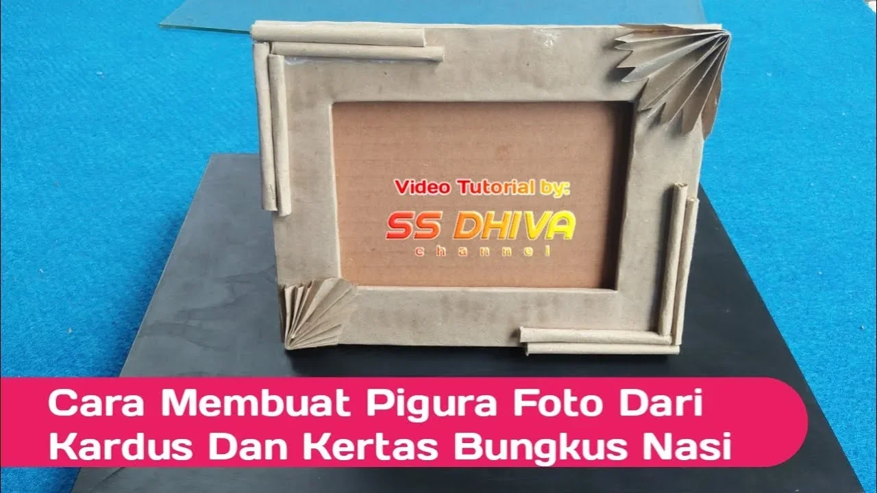 ide kreatif membuat pigura dari remasan kertas