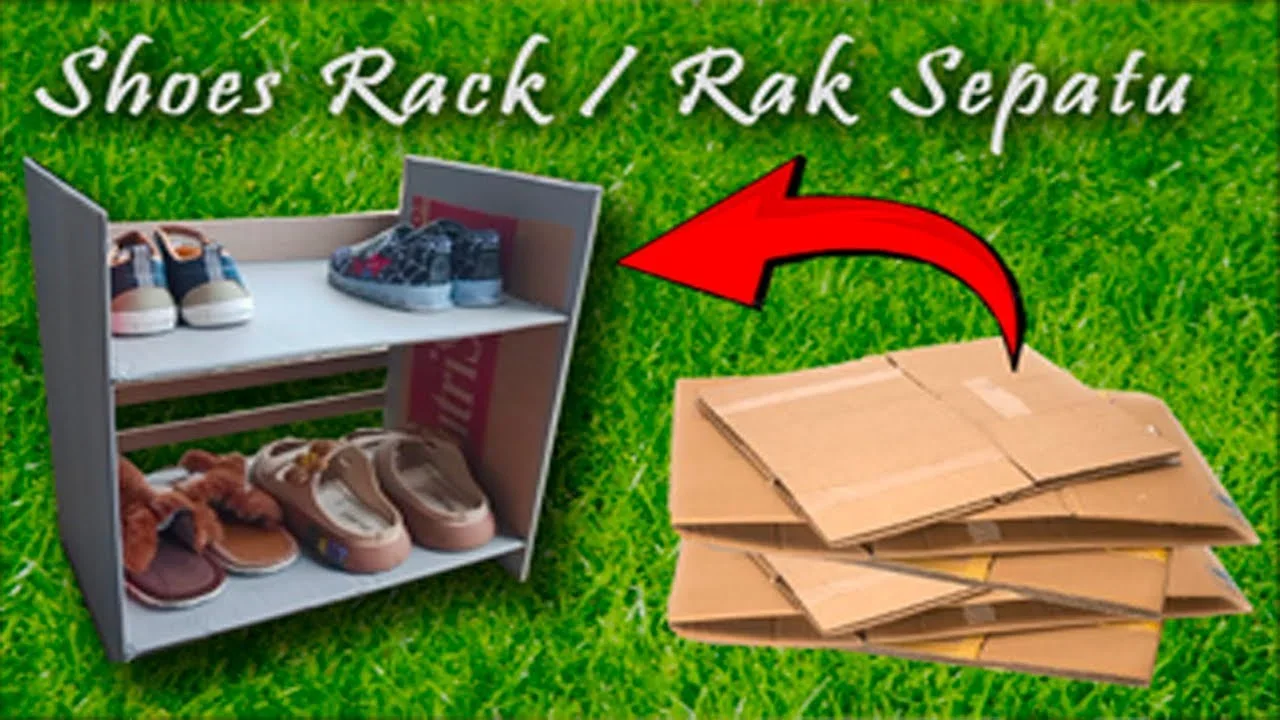 ide kreatif membuat rak sepatu