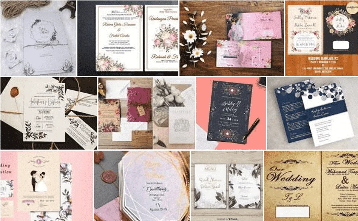 ide kreatif menempel tanggal undangan pernikahan