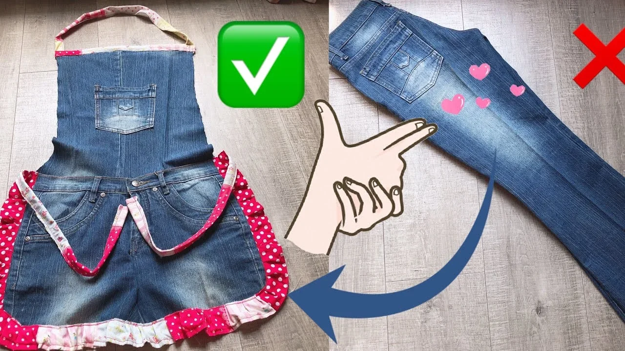 ide kreatif mengubah celana jeans bekas