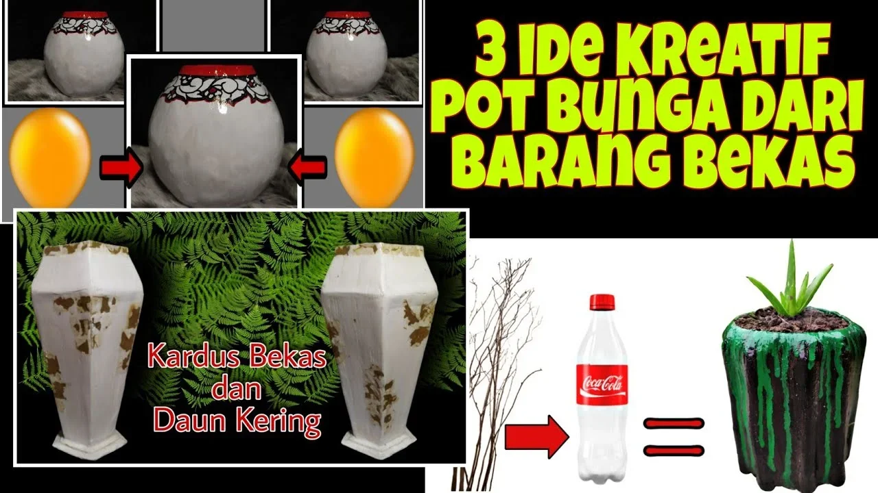 ide kreatif pot bunga