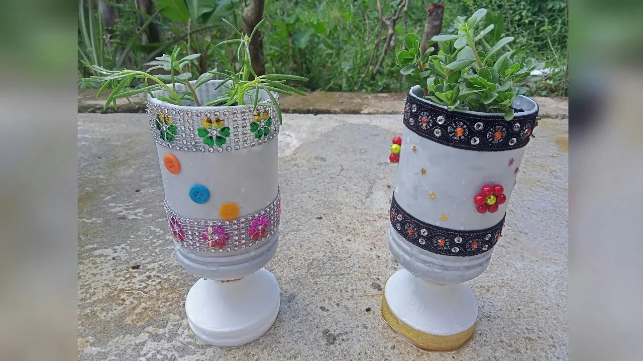 ide kreatif pot dari bahan bekas