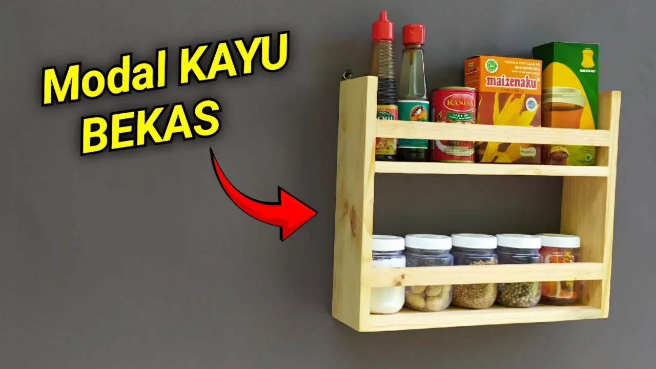 ide kreatif rak dari papan