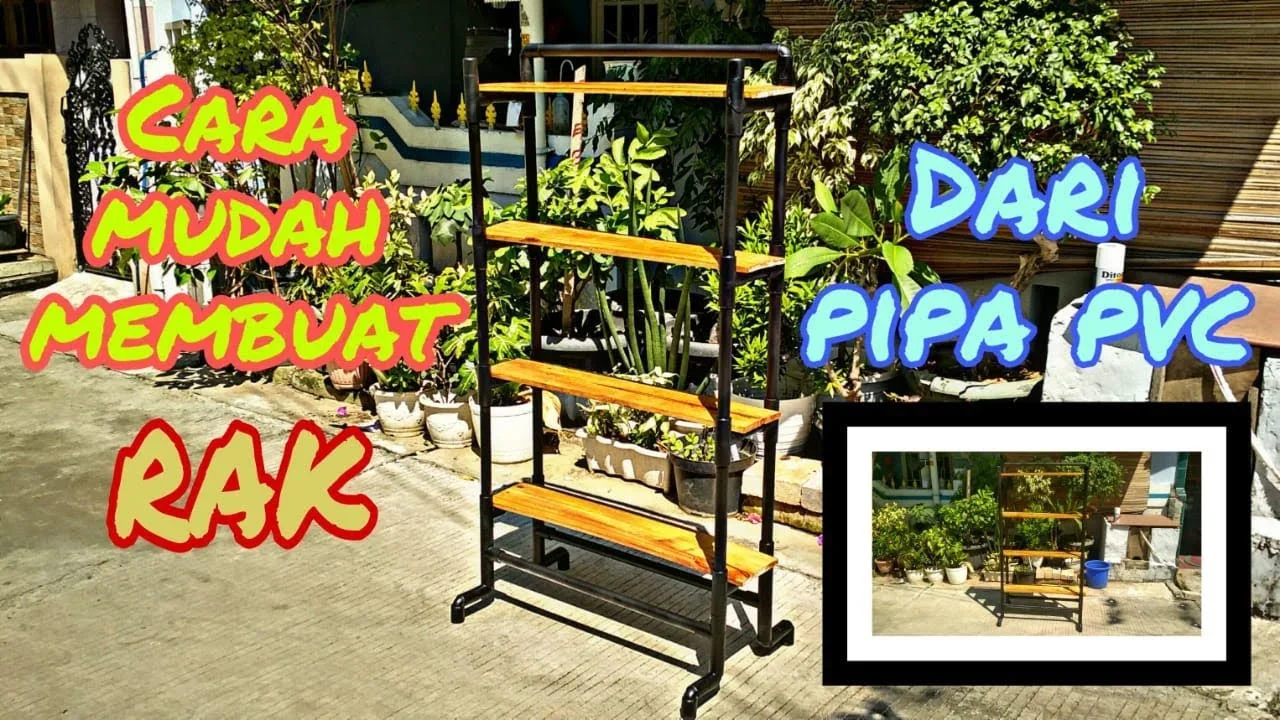 ide kreatif rak dari pipa pvc