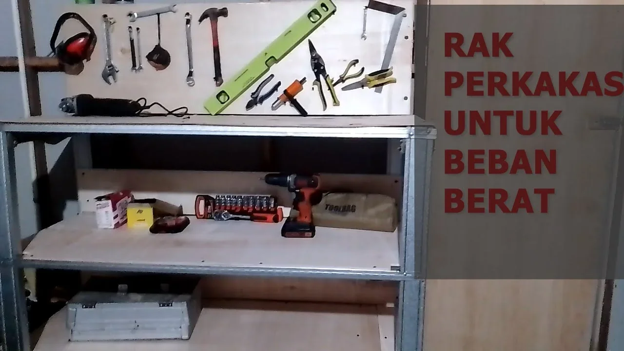 ide kreatif rak perkakas tukang palu gergaji obeng