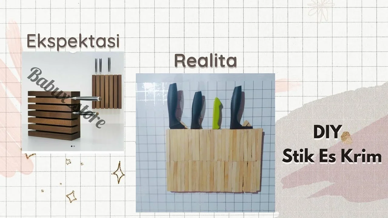 ide kreatif tempat letak pisau