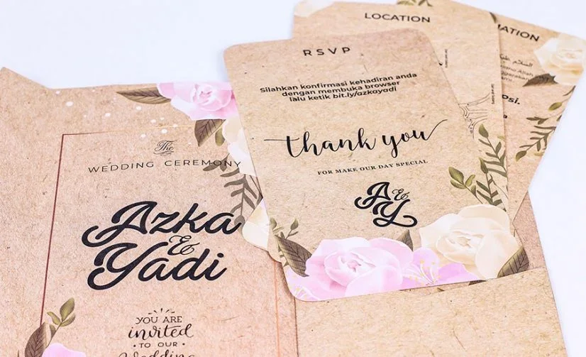 ide undangan pernikahan kreatif