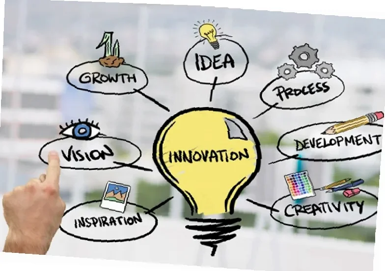 ilustrasi sebuah produk ide kreatif