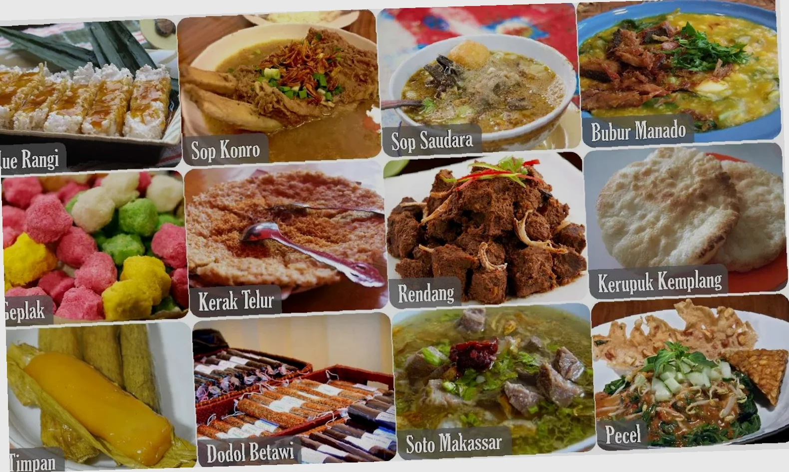 makanan khas daerah yang dimodifikasi dengan ide kreatif