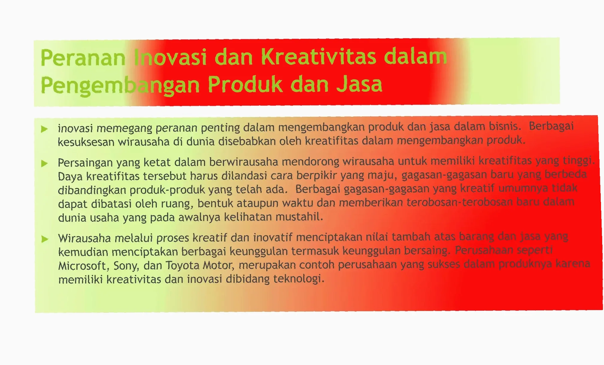 membangun ide kreatif dan inovatif dalam bidang usaha ppt